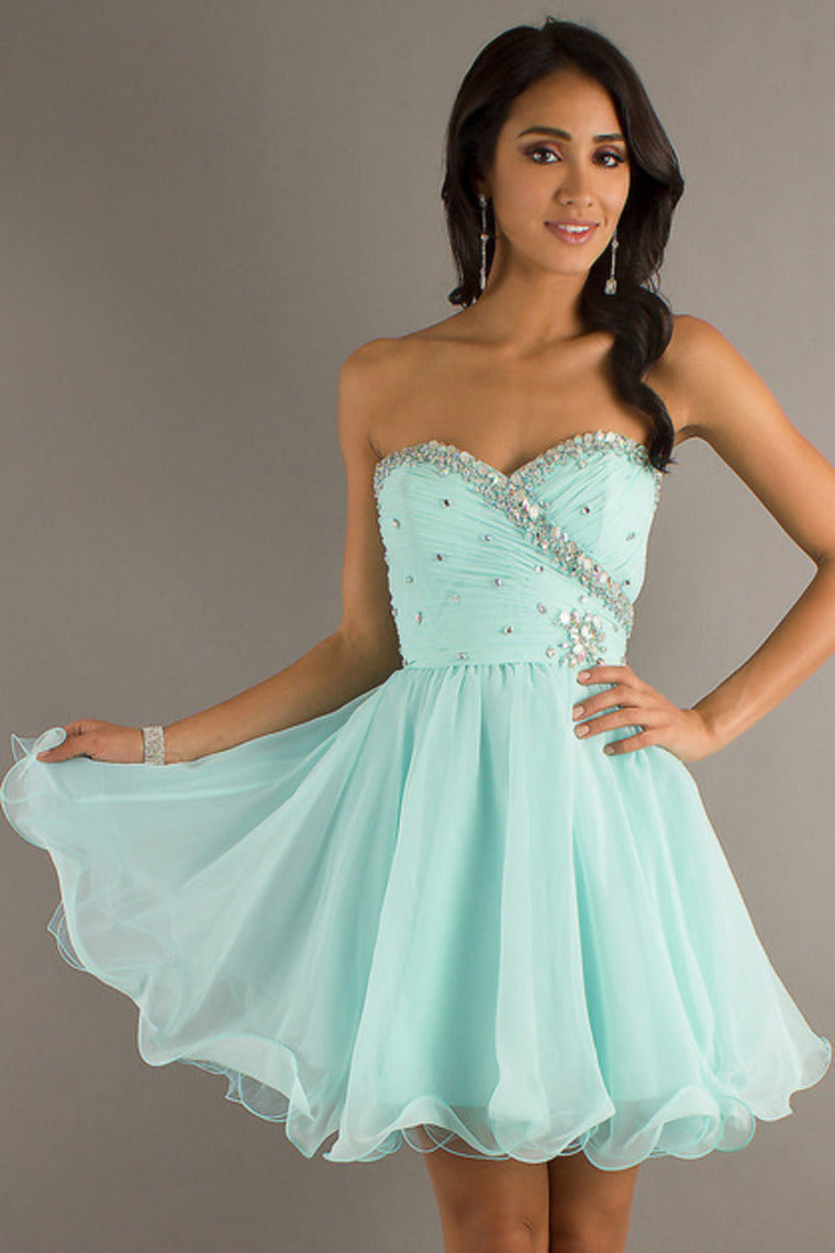2022 Big Clearance Sale Homecoming Dresses A Line Short/Mini Chiffon