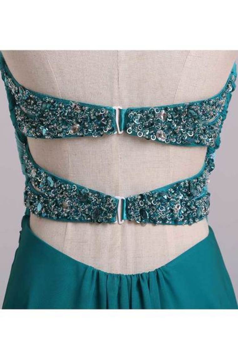 2022 Prom Dresses A Line Sweetheart Floor Length Cross Back Colorful