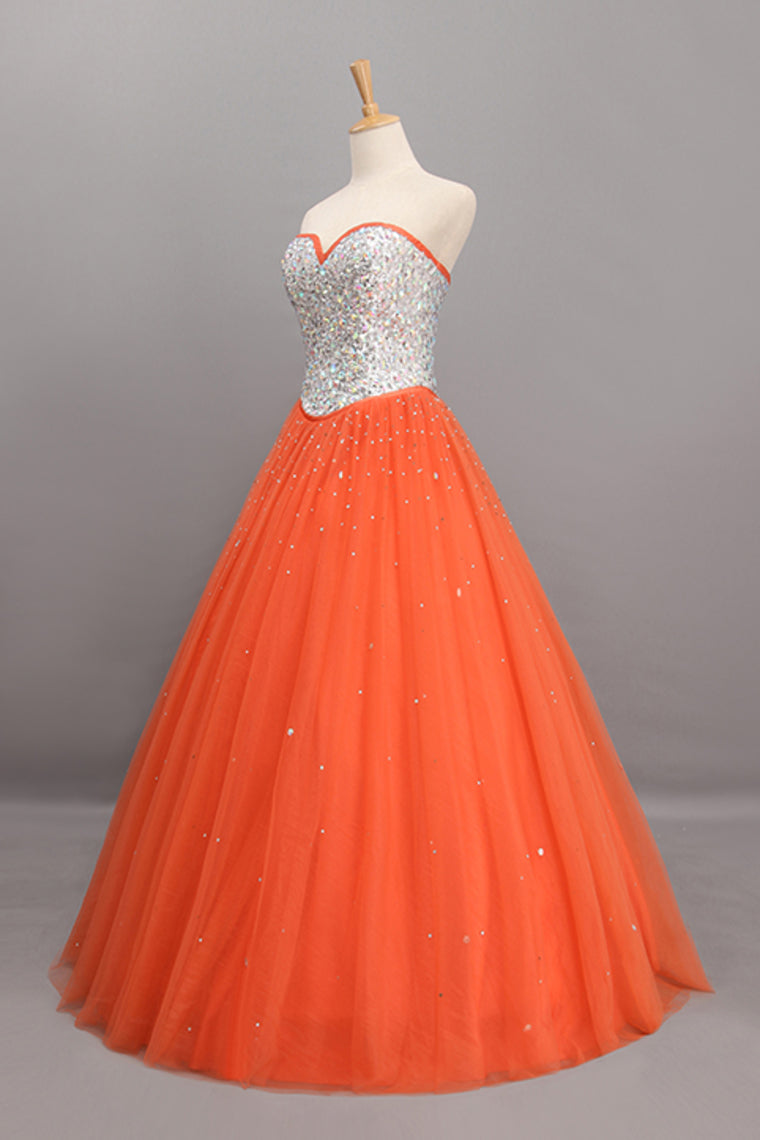 2022 Bicolor Quinceanera Dresses Sweetheart Ball Gown Floor-Length Beaded Bodice