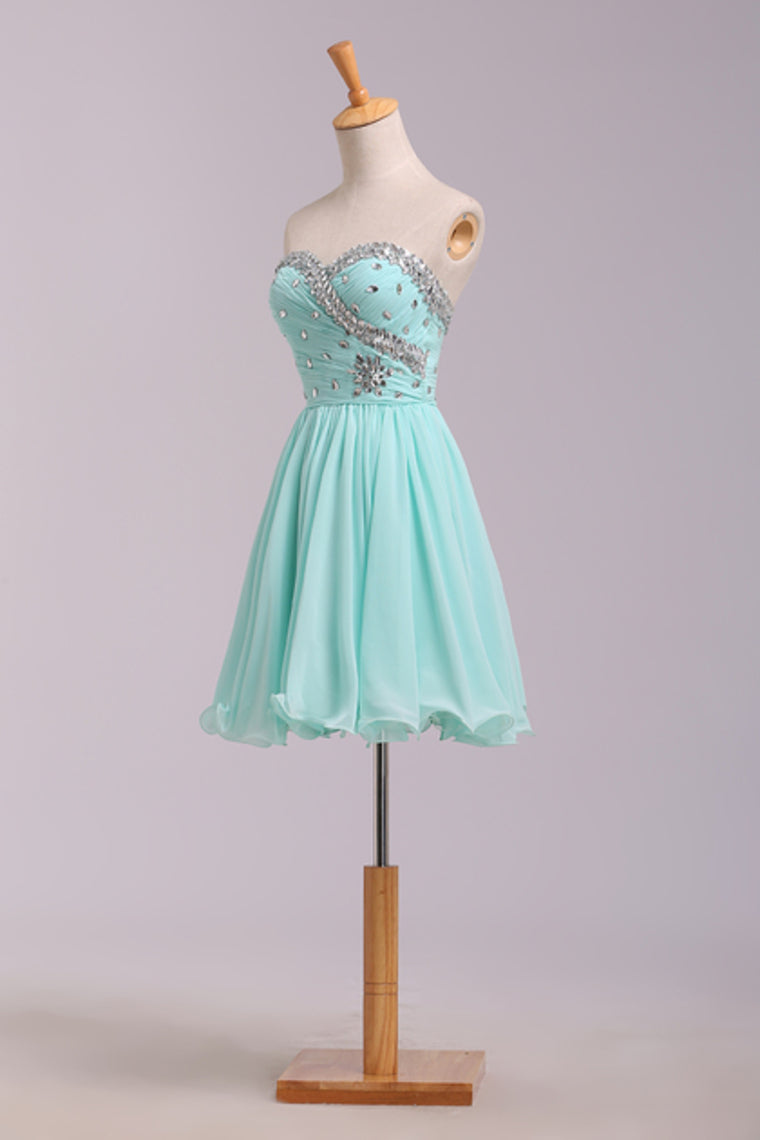 2022 Homecoming Dresses A Line Short/Mini Chiffon