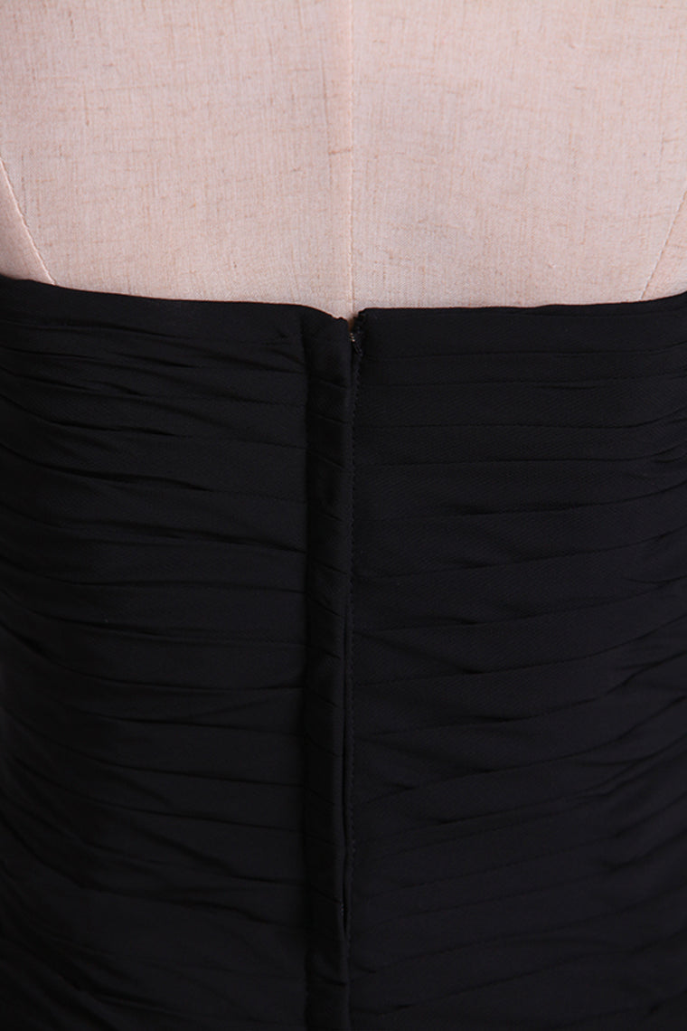 2022 Prom Dresses Sweetheart Column Pleated Bodice Chiffon And Lace