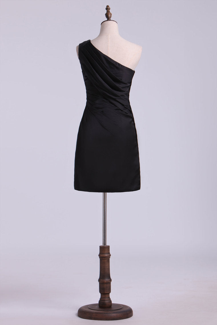 2022 Sheath/Column One Shoulder Short/Mini Chiffon