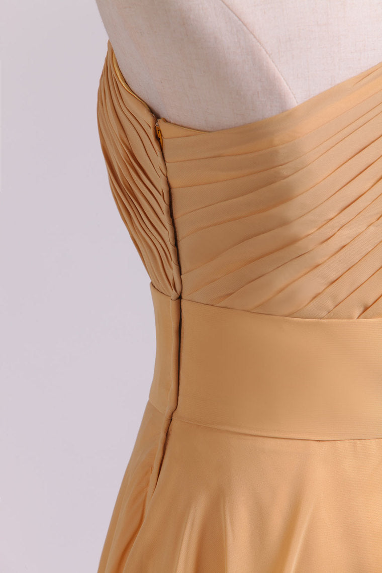 2022 One Shoulder Prom Dresses A Line Floor Length Chiffon Beaded New