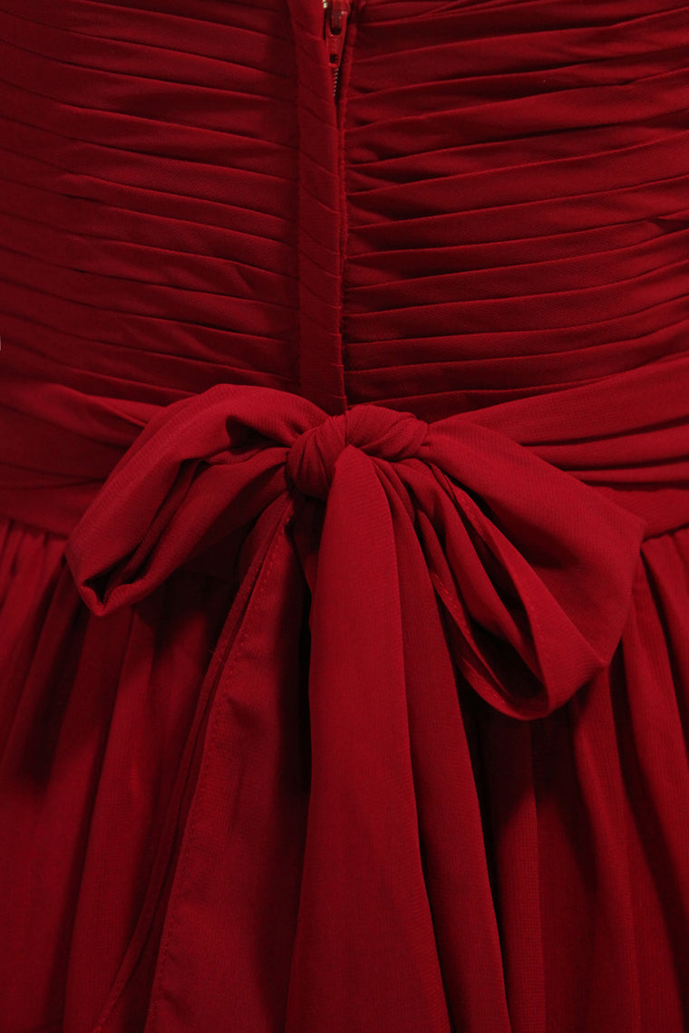 2022 Burgundy/Maroon Prom Dresses Off The Shoulder A Line Chiffon Floor Length With Ruffles