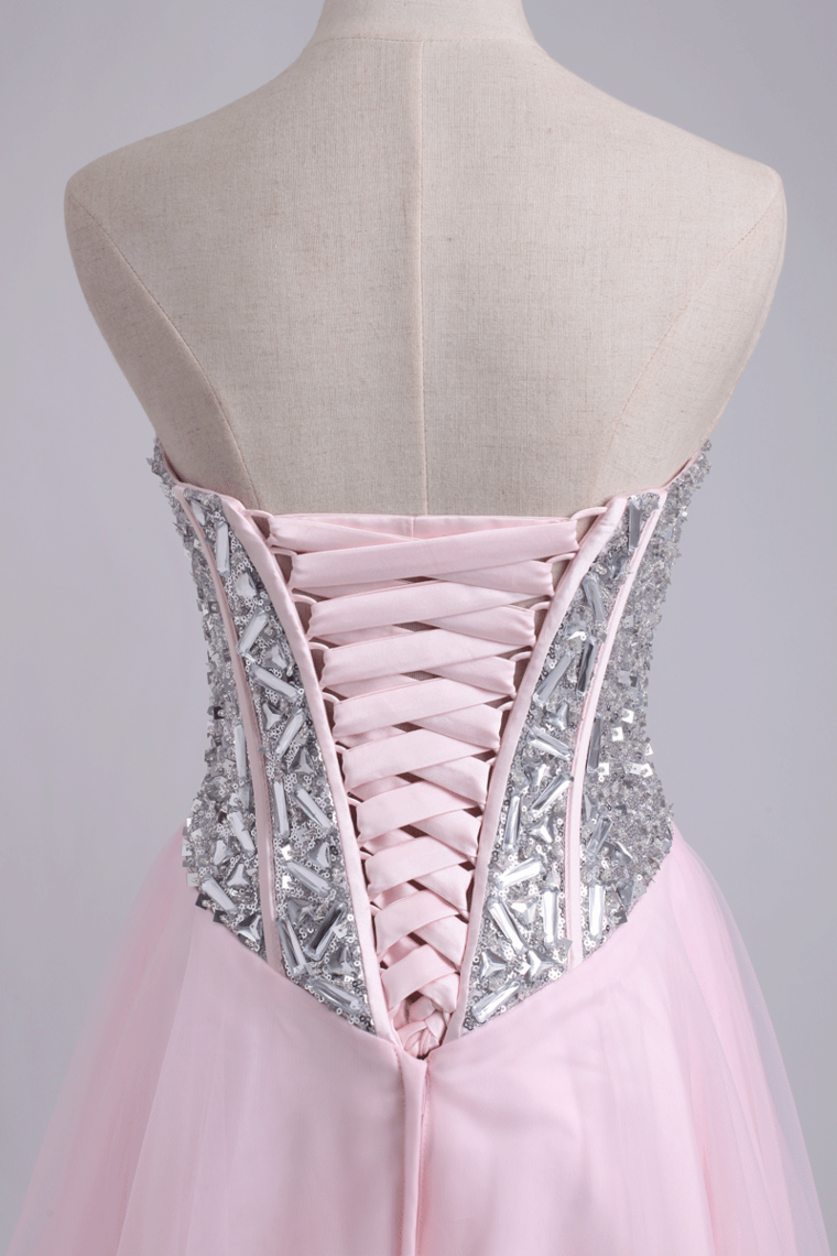 2022 Homecoming Dresses A Line Sweetheart With Beads&Sequins Short/Mini
