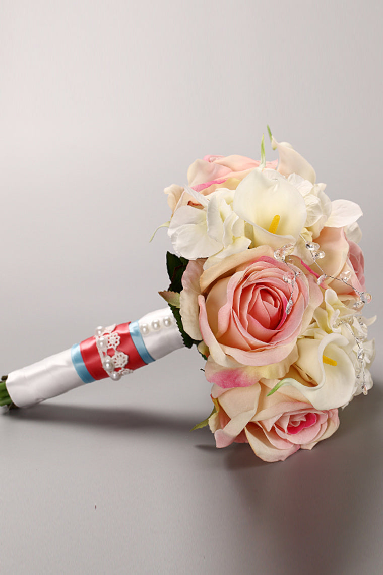 Flannel Pink Rose Bouquet Wedding Bouquet (28*25cm)