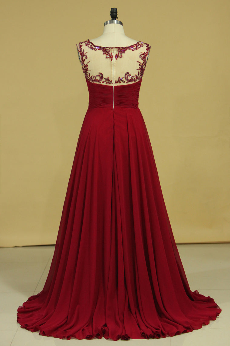 2022 Plus Size Off The Shoulder A Line Prom Dresses With Beads & Ruffles Chiffon & Tulle