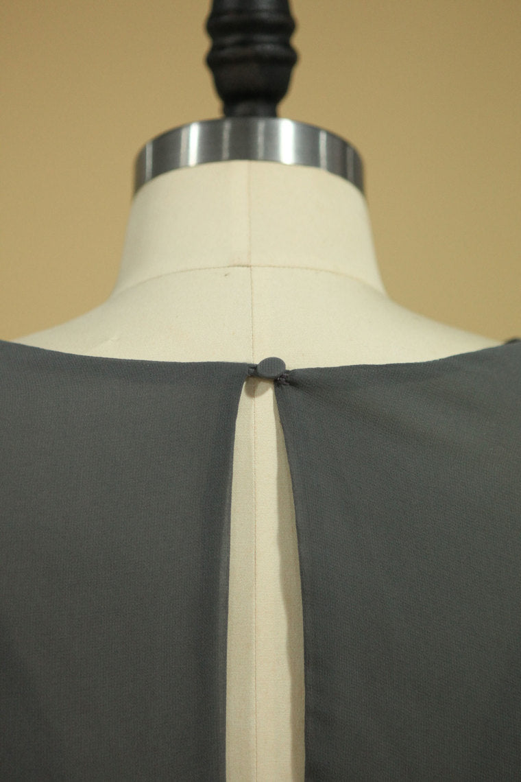 2022 Floor Length Dress Cowl Neck Cap Sleeves With Sash Modified Circle Skirt Plus Size