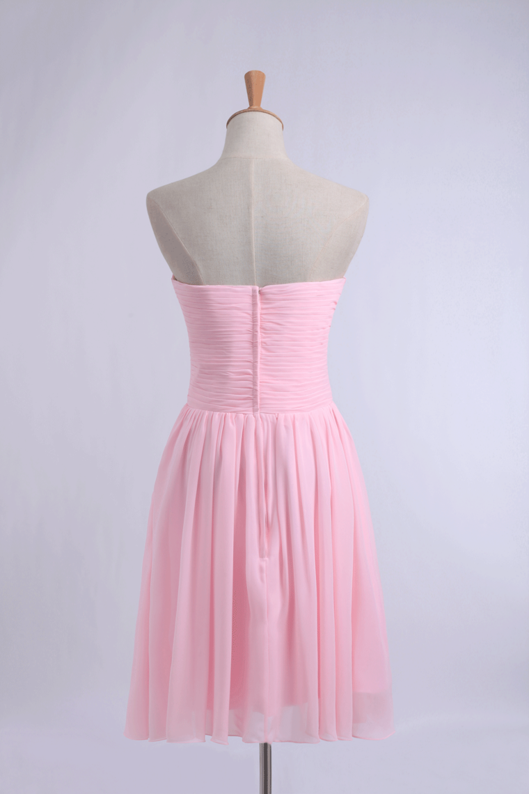 2022 New Arrival Homecoming Dress Sweetheart Short/Mini Ruffled