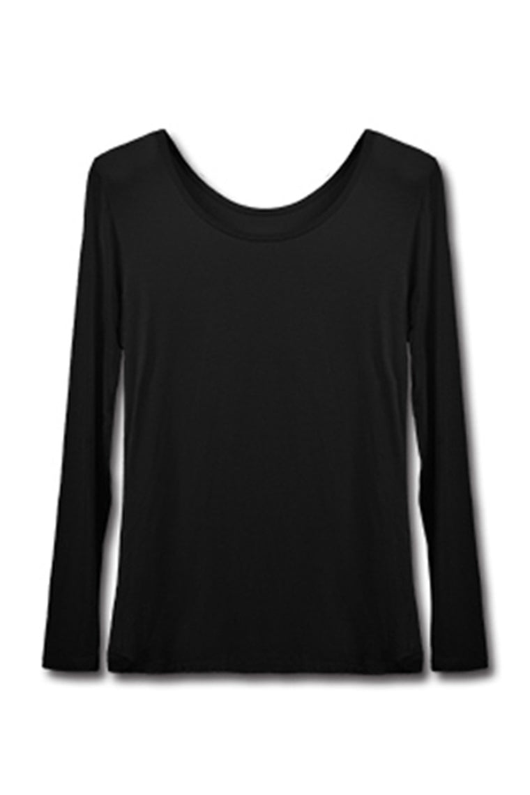 2022 Women'S Round Neck Modal Stretch & Slim T-Shirt Tops Long Sleeve For Muslim Dresses