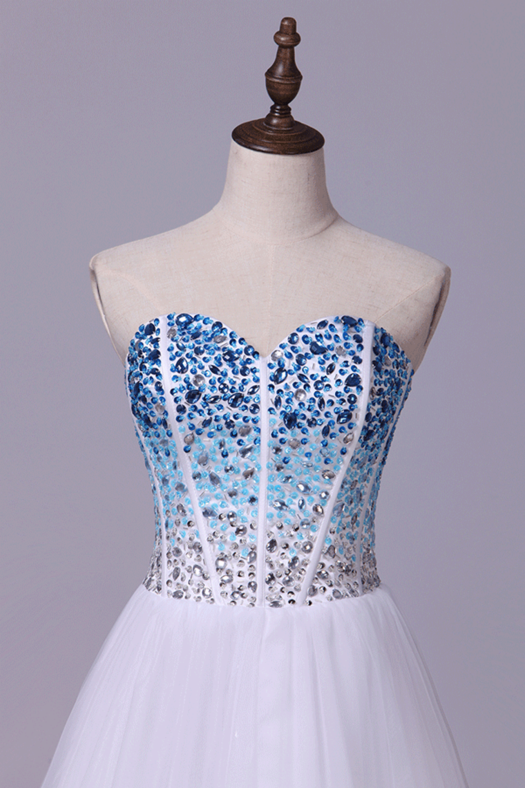 2022 Sweetheart Homecoming  Dresses A Line  With Beads Short/Mini