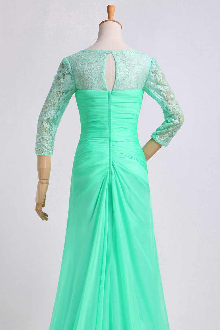 2022 Mother Of The Bride Dresses Floor Length Chiffon