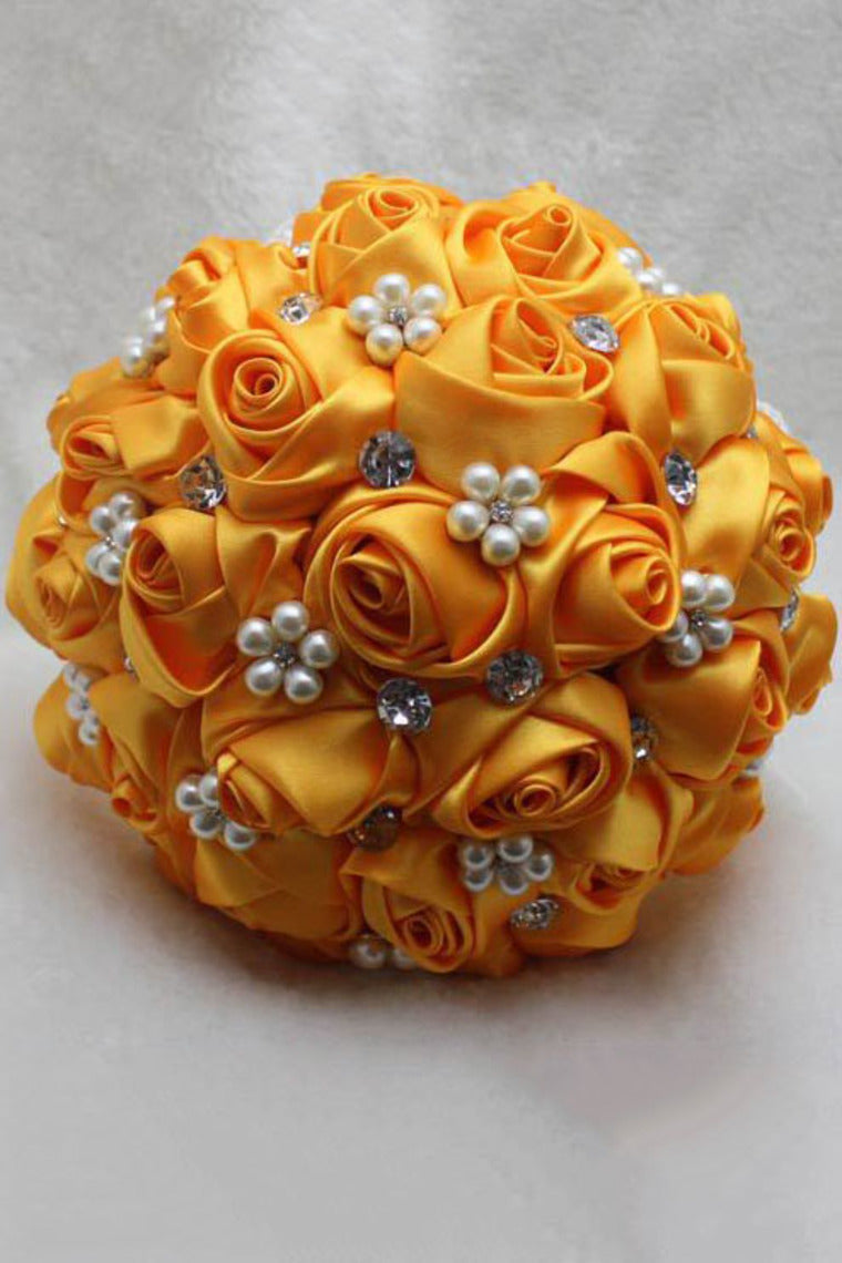 Rhinestone Round Roses Bouquets Wedding Flowers (26*22cm)