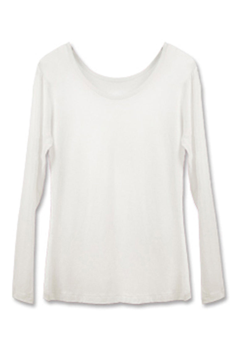 2022 Women'S Round Neck Modal Stretch & Slim T-Shirt Tops Long Sleeve For Muslim Dresses
