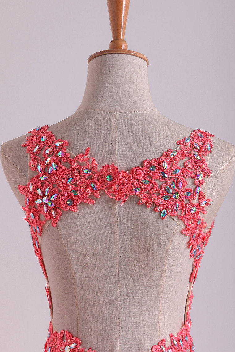 2022 Open Back V Neck Prom Dresses Beaded Bodice Chiffon Floor Length