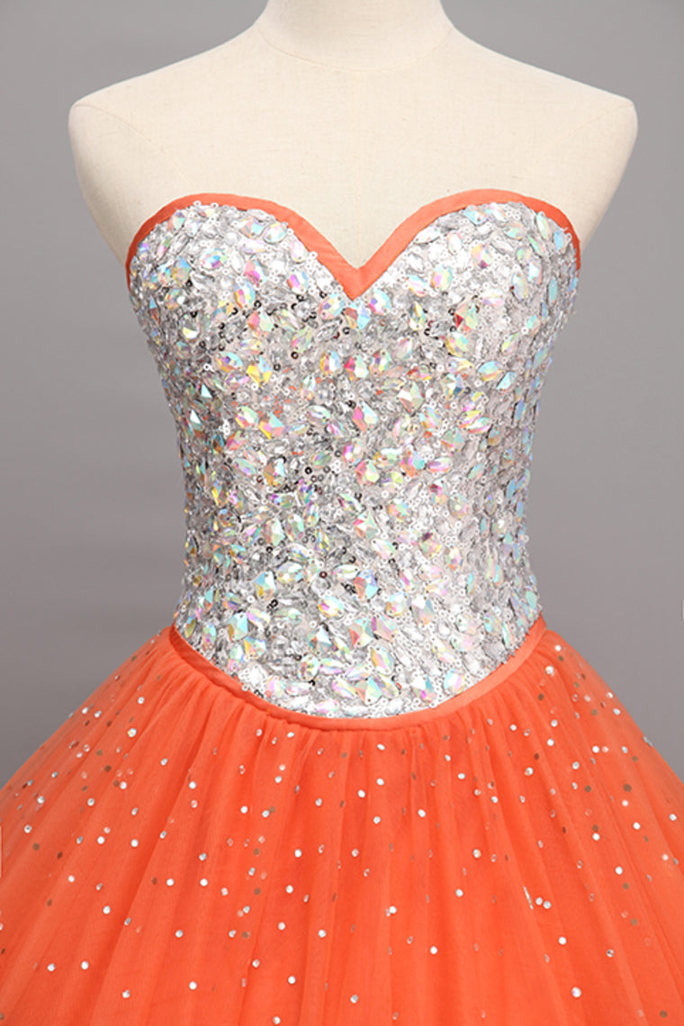 2022 Bicolor Quinceanera Dresses Sweetheart Ball Gown Floor-Length Beaded Bodice