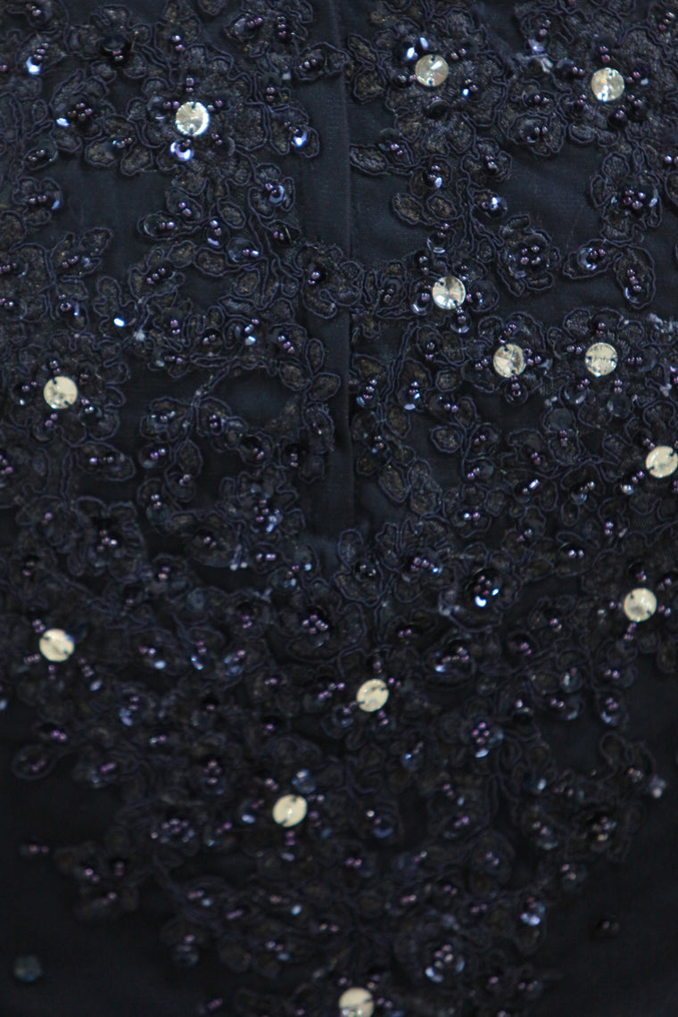 2022 Plus Size See-Through Prom Dresses Scoop Mermaid Tulle With Applique And Beading Black