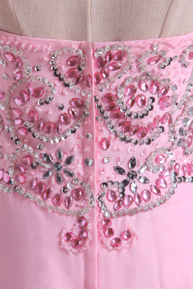 2022 New Prom Dresses Sweetheart Chiffon With Beading Floor Length