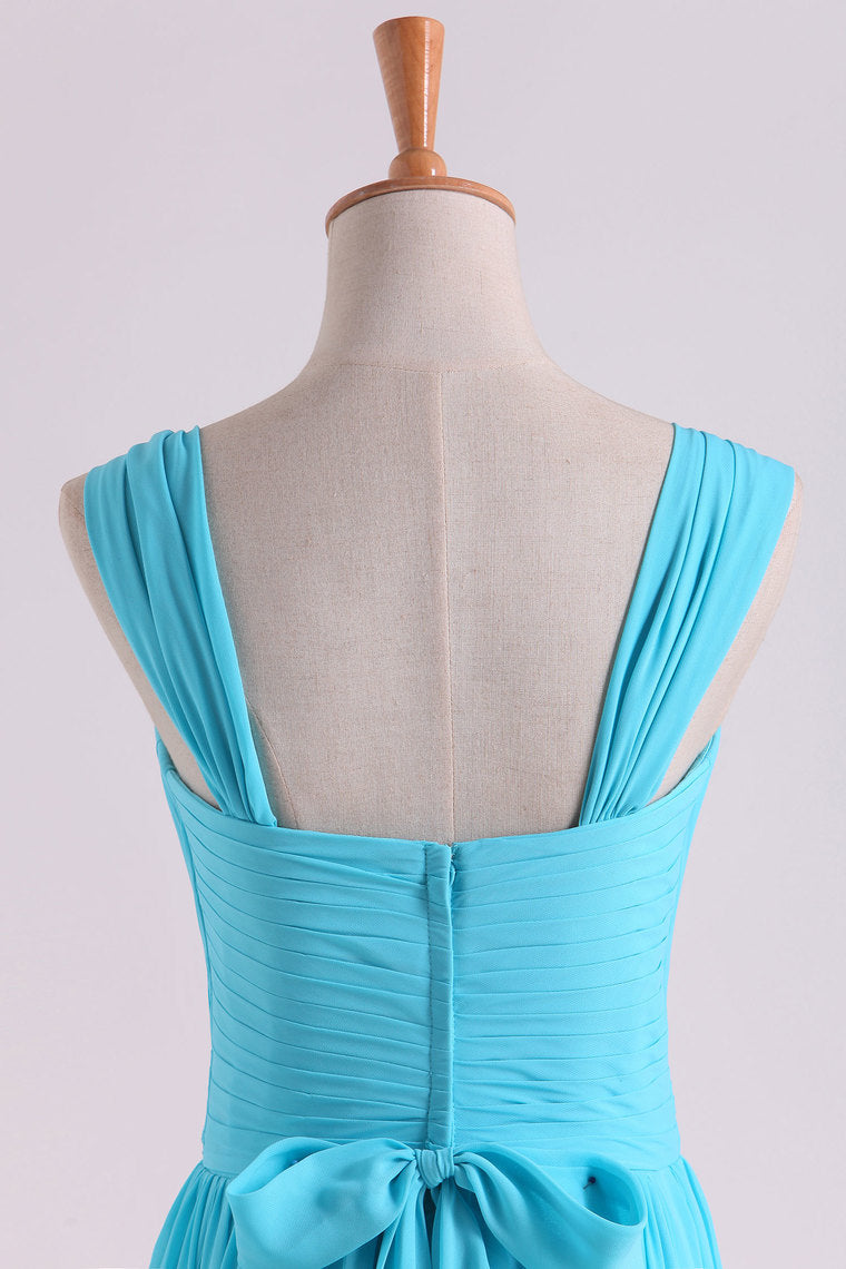2022 Prom Dresses Off The Shoulder A Line Chiffon Floor Length With Ruffles