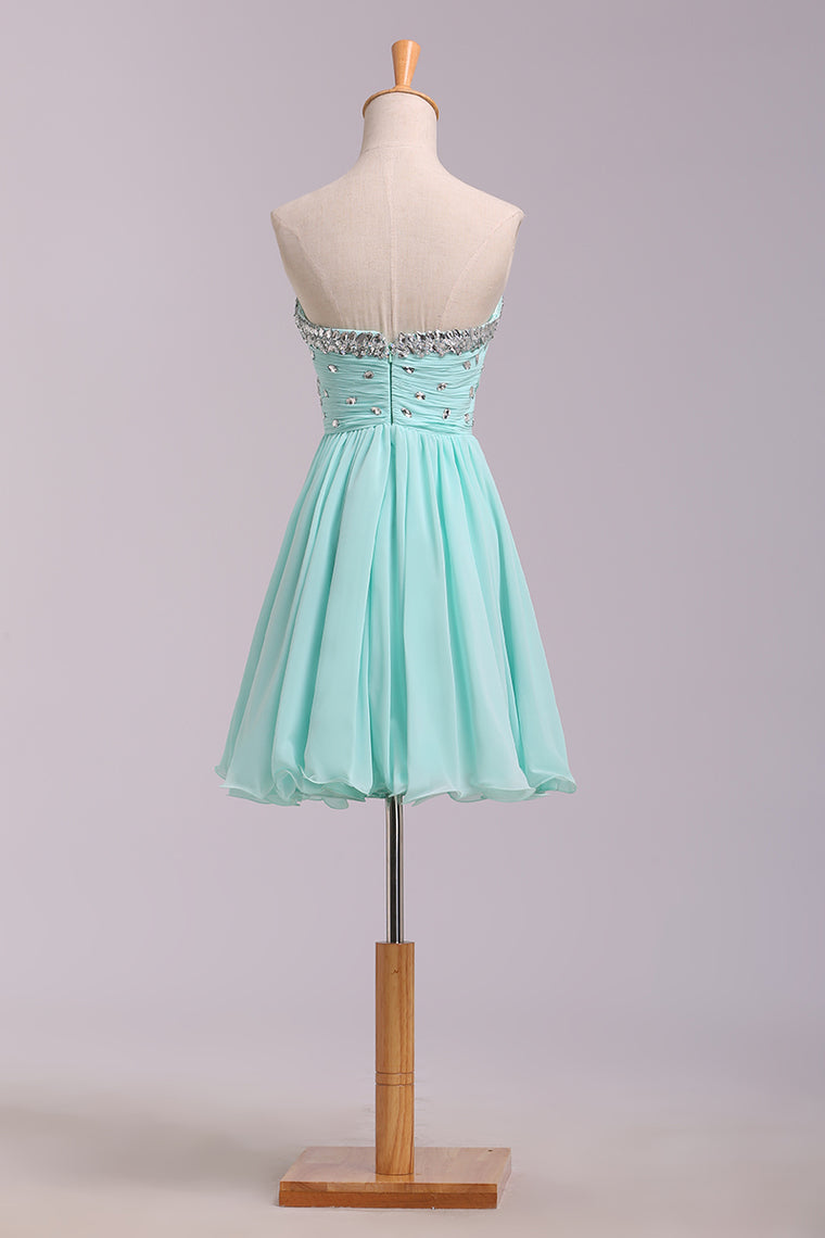 2022 Big Clearance Sale Homecoming Dresses A Line Short/Mini Chiffon