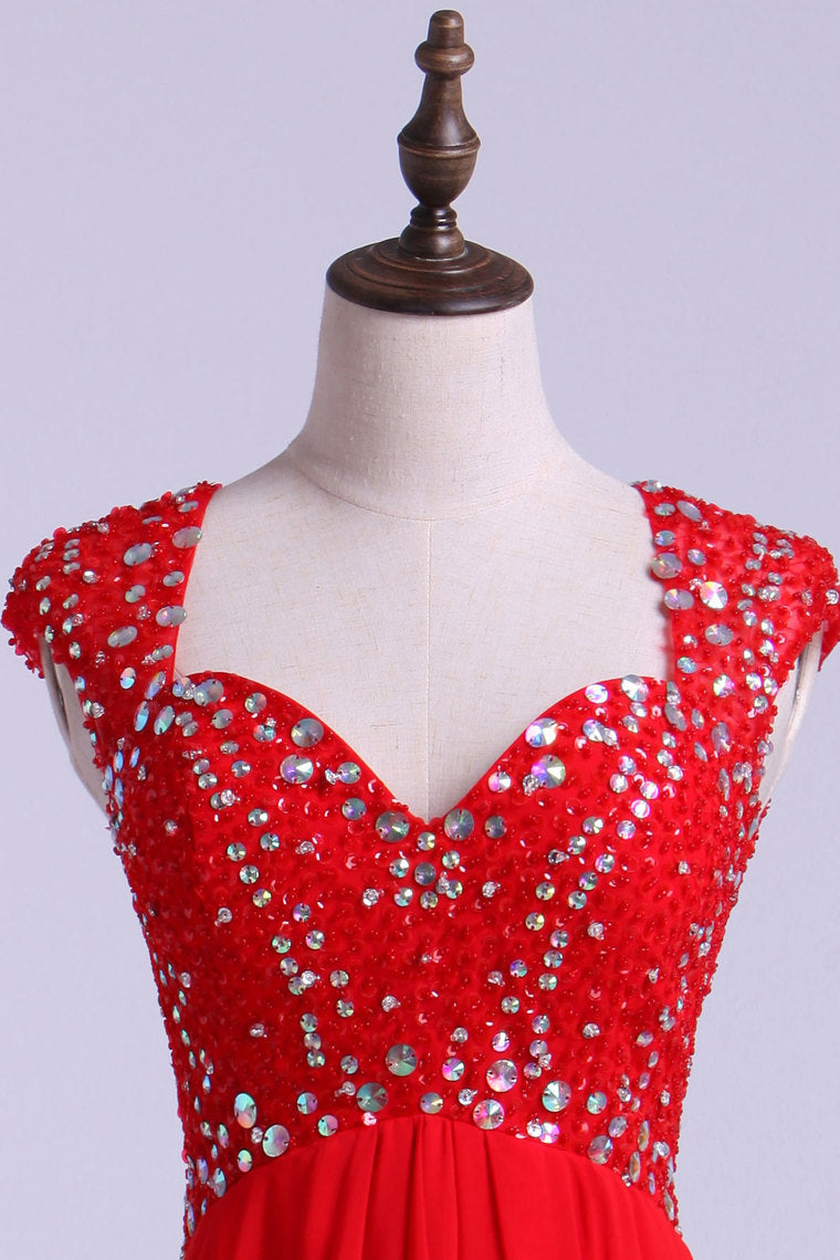2022 Off The Shoulder Beaded Bodice Homecoming Dress Short/Mini Chiffon