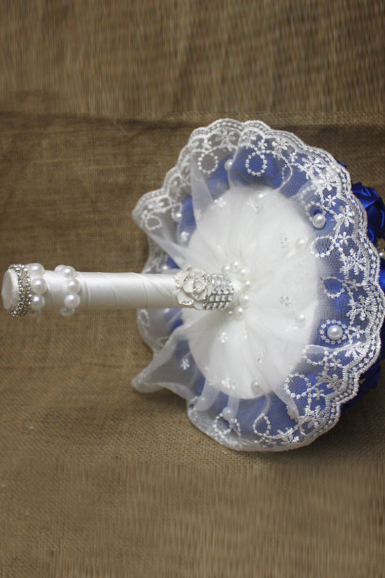 Rhinestone Round Roses Bouquets Wedding Flowers (26*22cm)